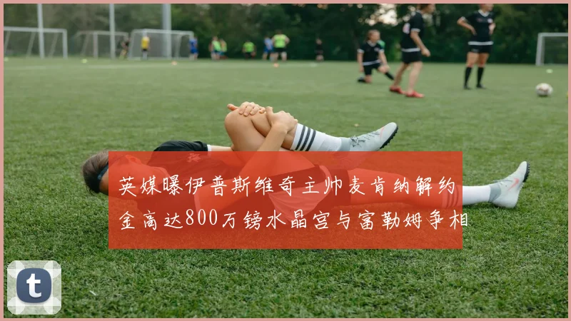 英媒曝伊普斯维奇主帅麦肯纳解约金高达800万镑水晶宫与富勒姆争相追逐
